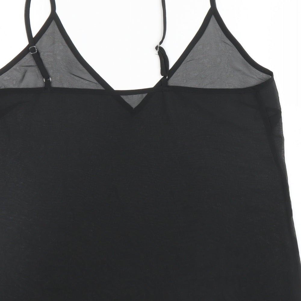 River Island Womens Black Camisole Blouse Size 12