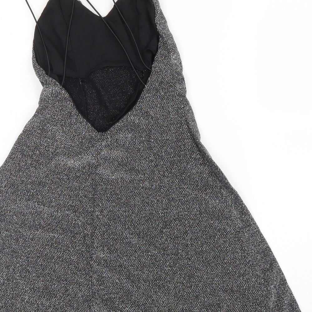H&M Womens Silver A-Line Size XS