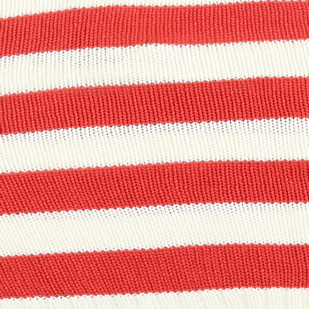 F&F Womens Red Striped Pullover Jumper Size 14