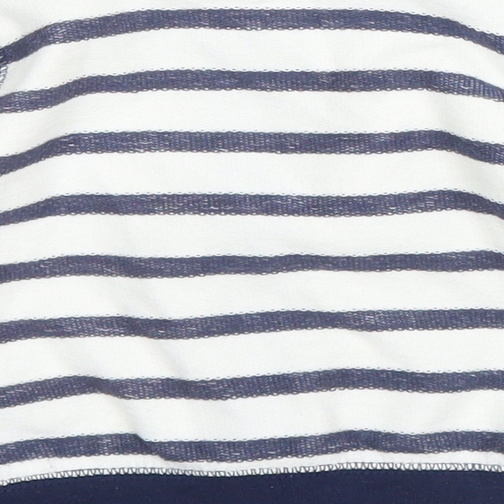 Matalan Baby Blue Striped Full Zip Jumper Size 0-3 Months