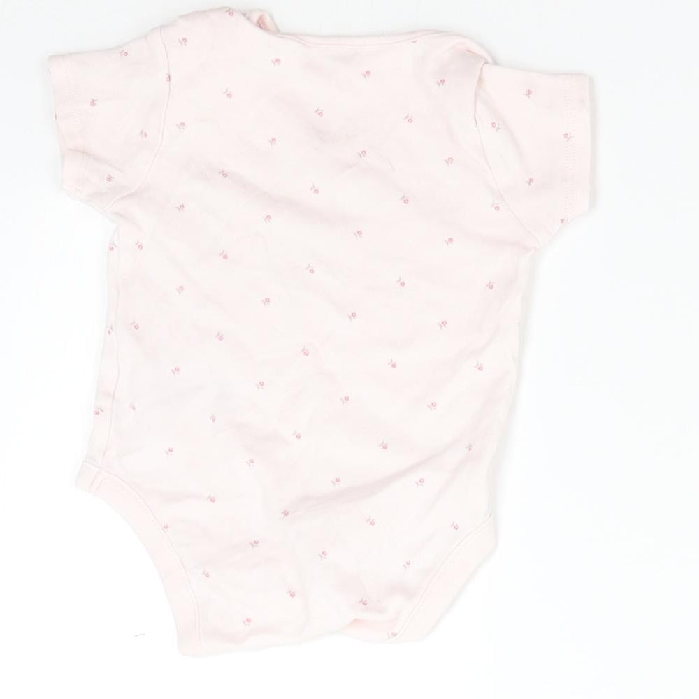 NEXT Baby Pink Floral Babygrow One-Piece Size 0-3 Months