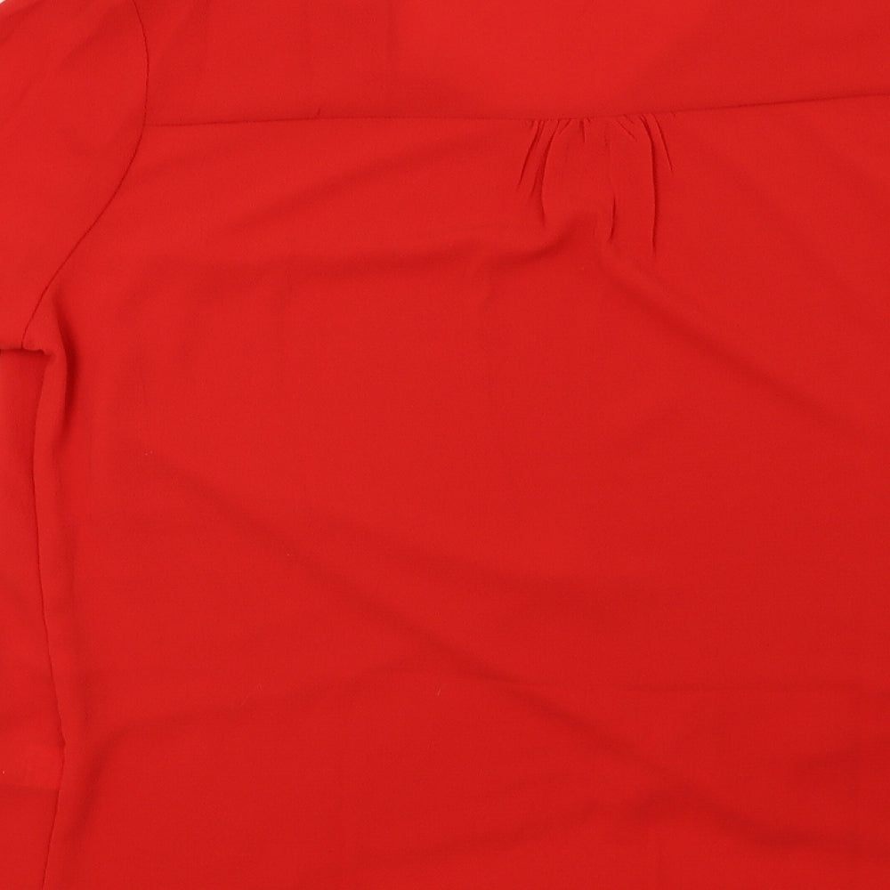 SheIn Womens Red Basic Blouse Size XL