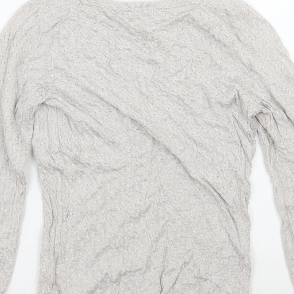 H&M Womens Grey Pullover Jumper Size XS
