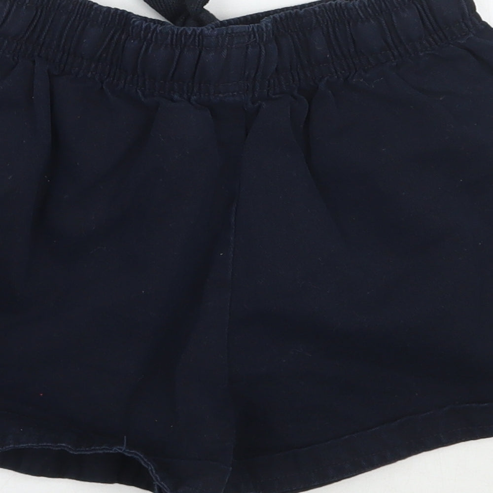 Marks & Spencer Girls Blue Sweat Shorts Size 6-7 Years