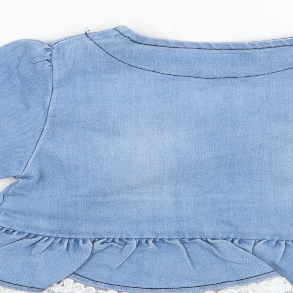 Preworn Girls Blue Jacket Size 2 Years
