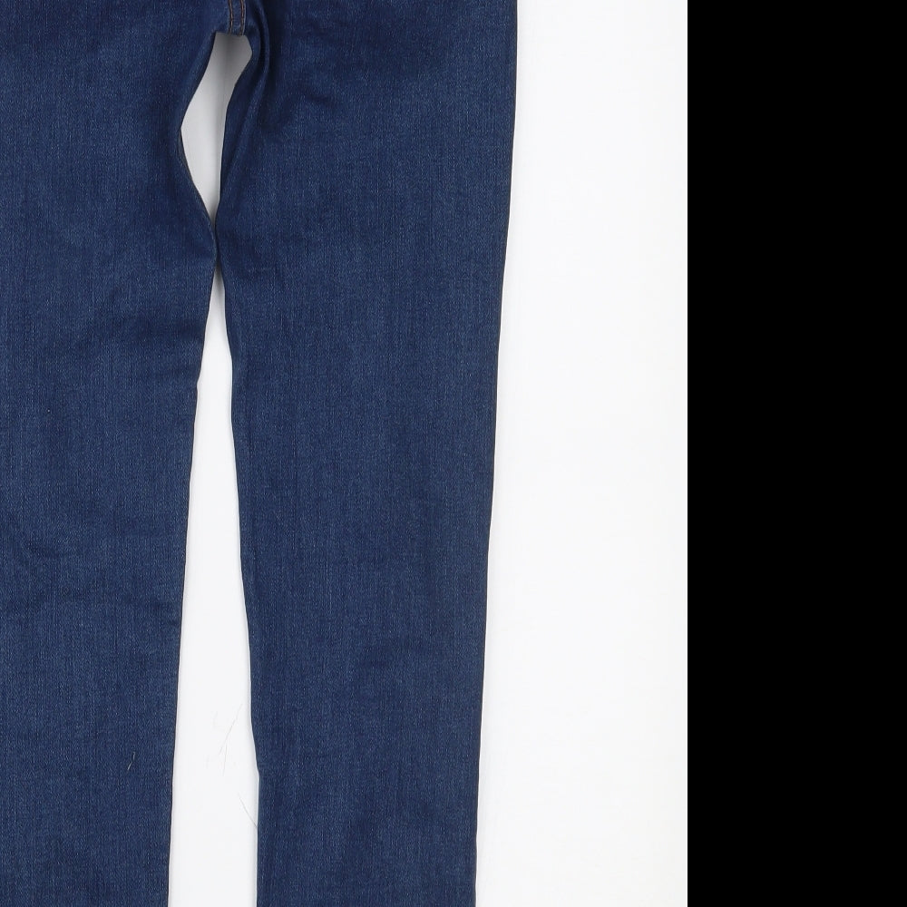 Momokrom Womens Blue Denim Skinny Jeans Size 10 L26 in