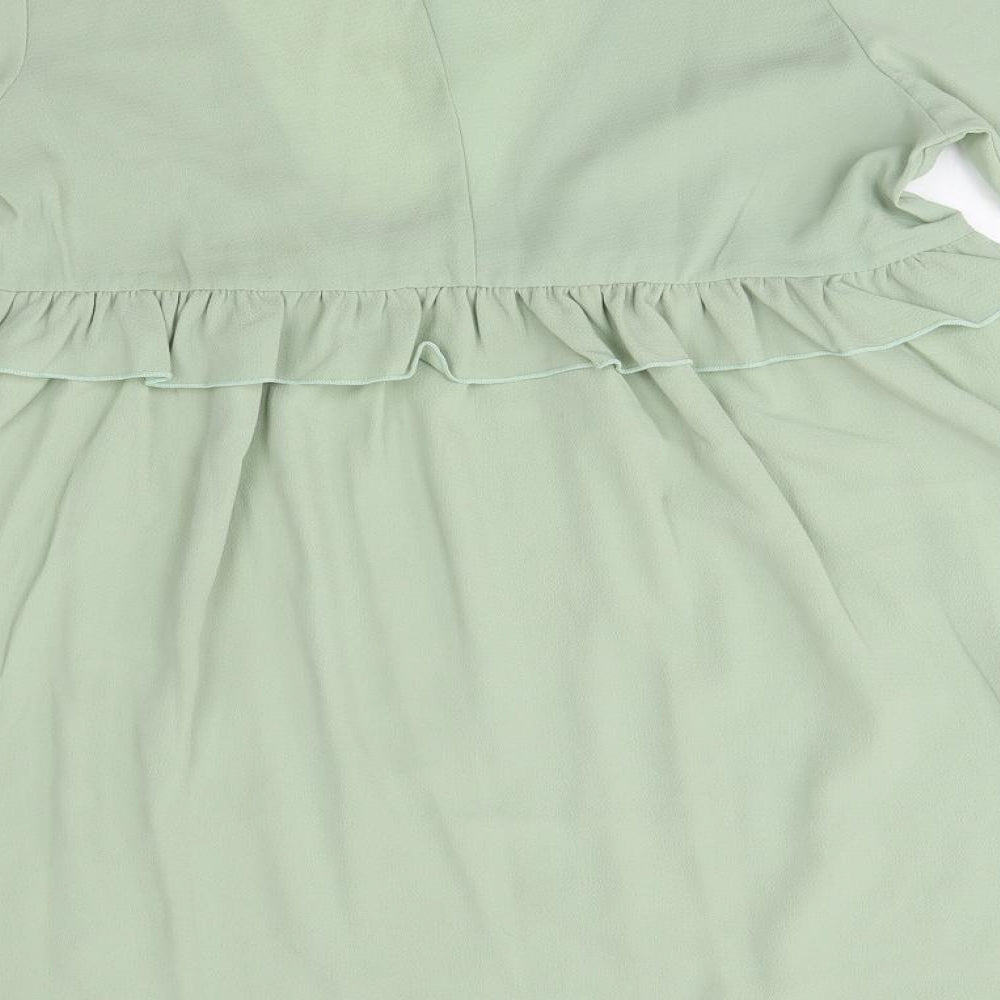 I SAW IT FIRST Womens Green A-Line Size 10