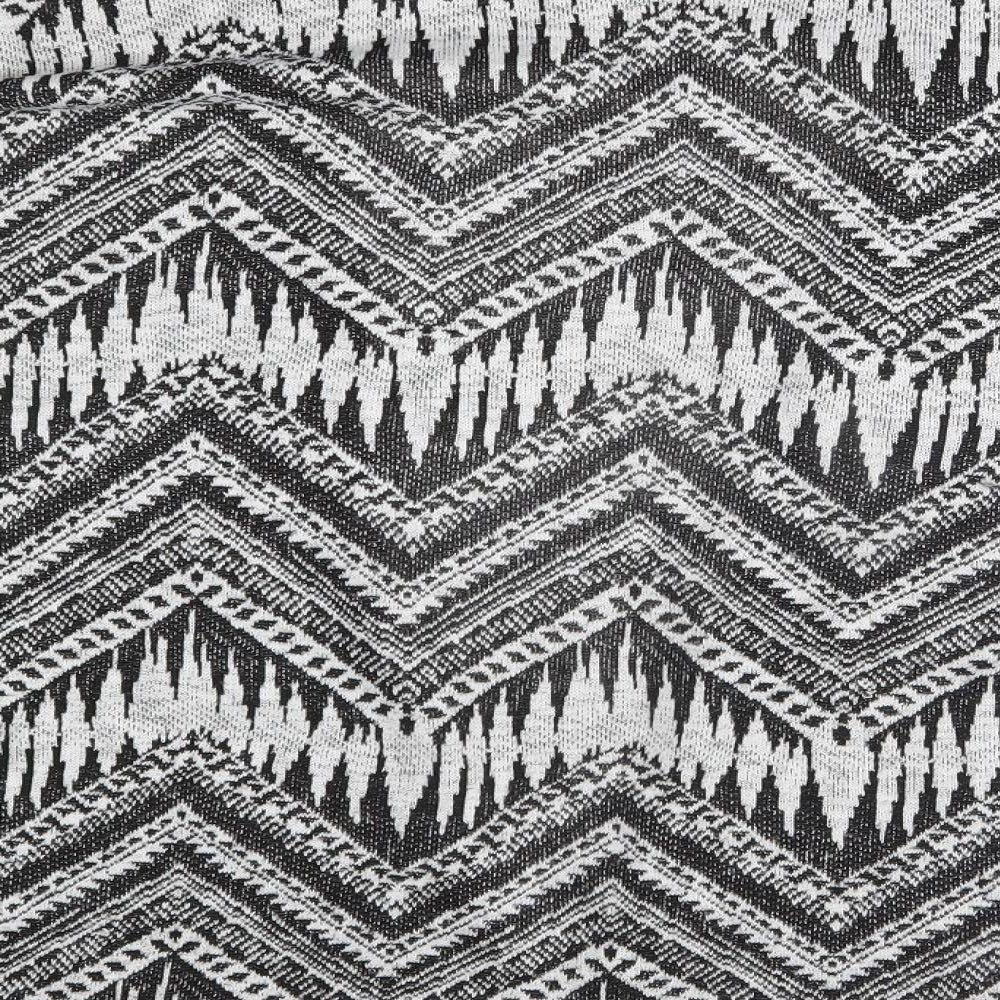 H&M Womens Grey Fair Isle Cardigan Jumper Size XS