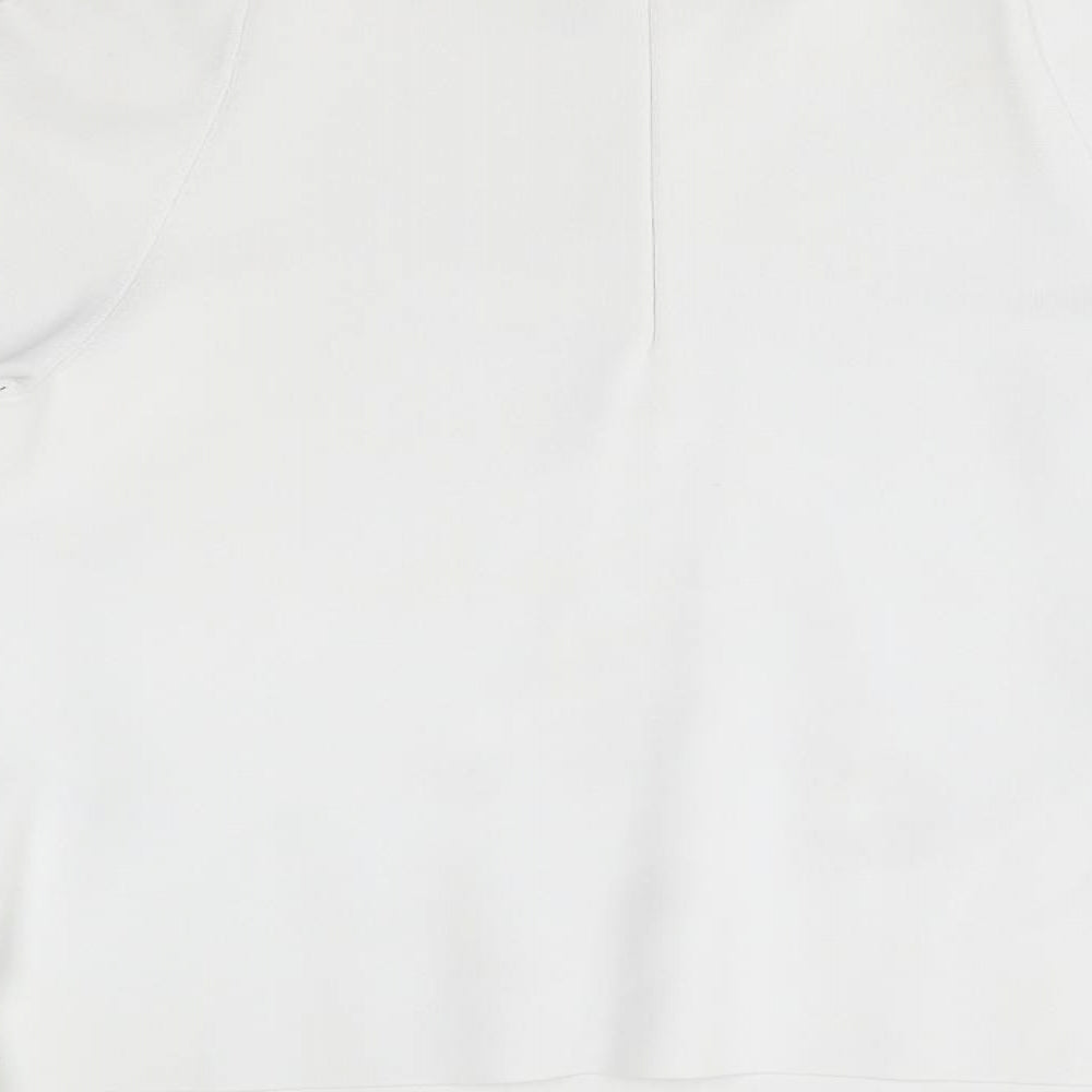 LK Bennet Womens White Basic T-Shirt Size S - shoulder slits