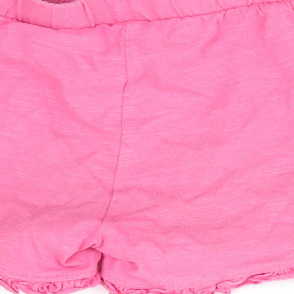 Florence and Fred Girls Pink Paperbag Shorts Size 4-5 Years