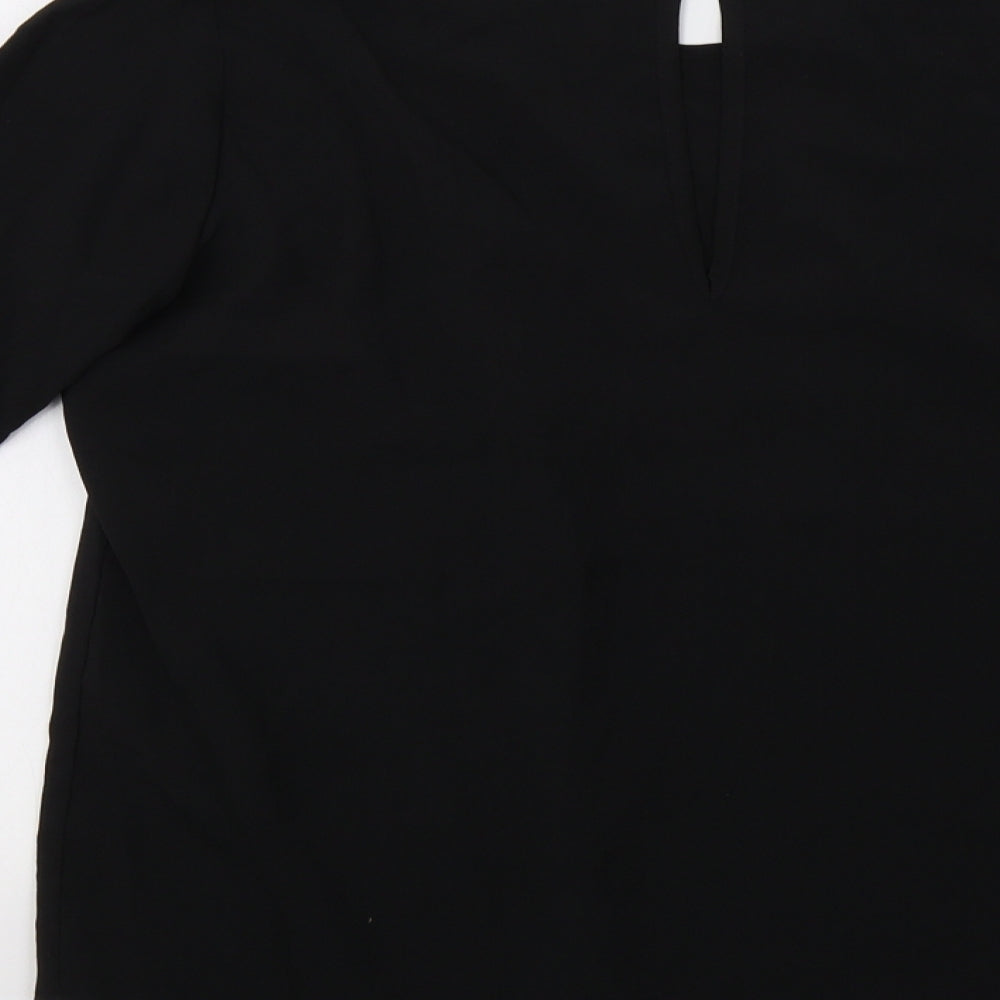 Fraizolli Womens Black Basic Blouse Size 12