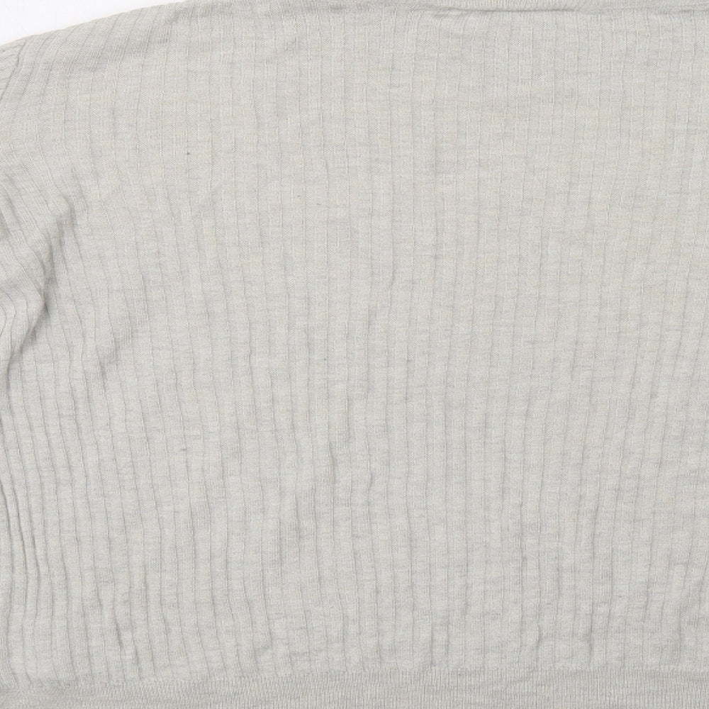 Monki Womens Grey Pullover Jumper Size L