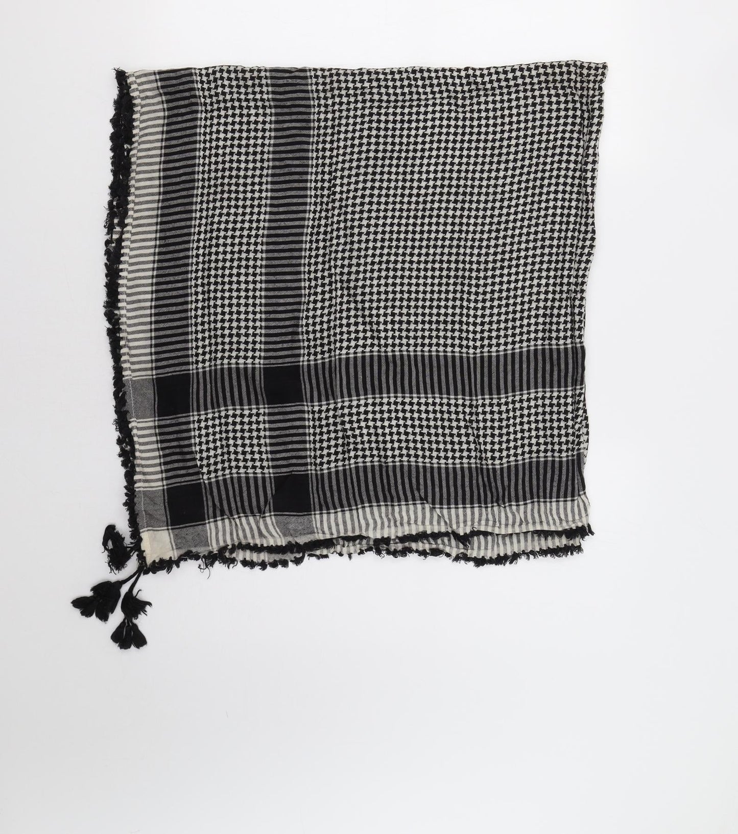 Preworn Womens Grey Check Shawl/Wrap