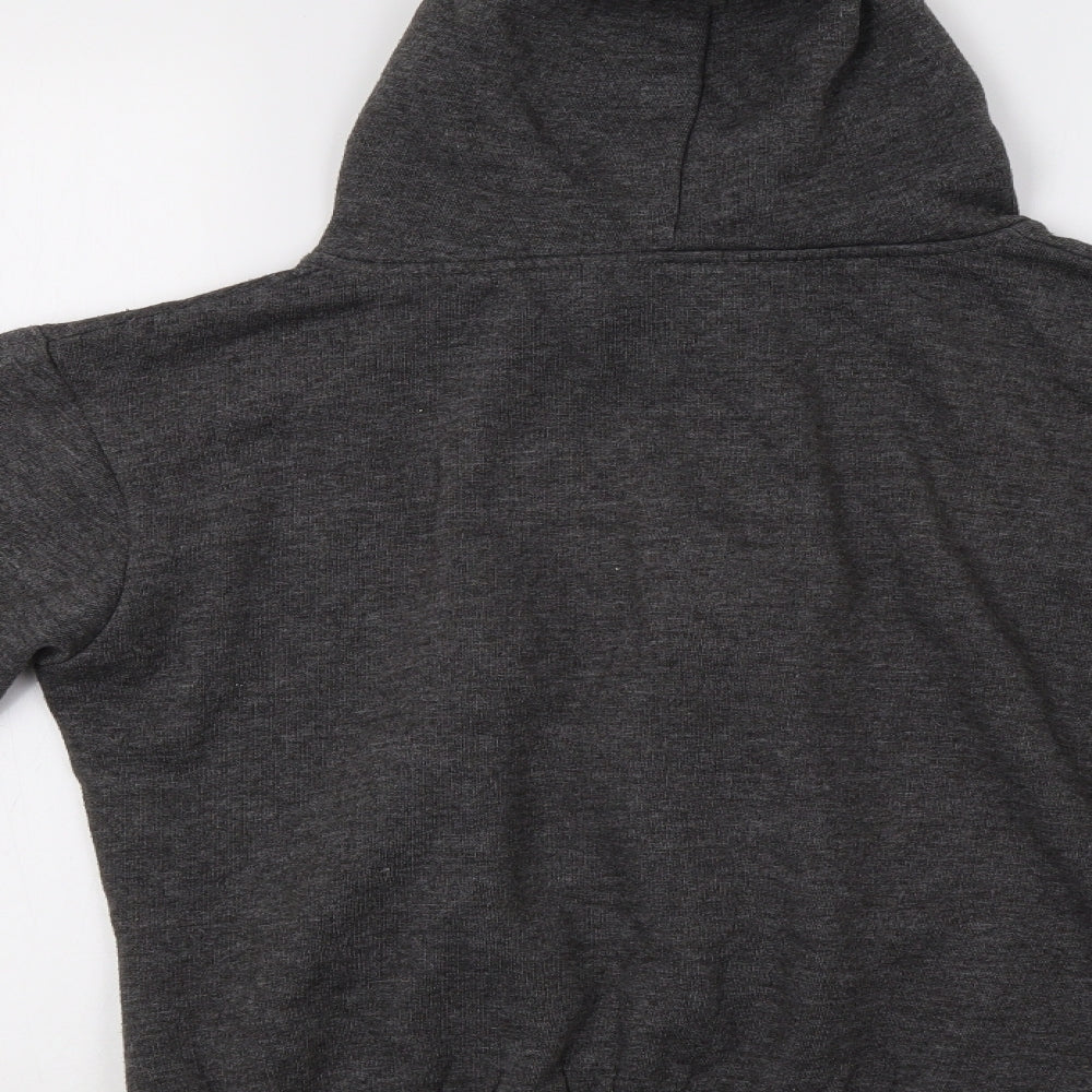 Preworn Womens Grey Full Zip Hoodie Size M
