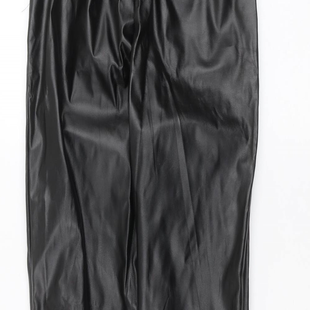 Missguided Womens Black Trousers Size 6 L29 in