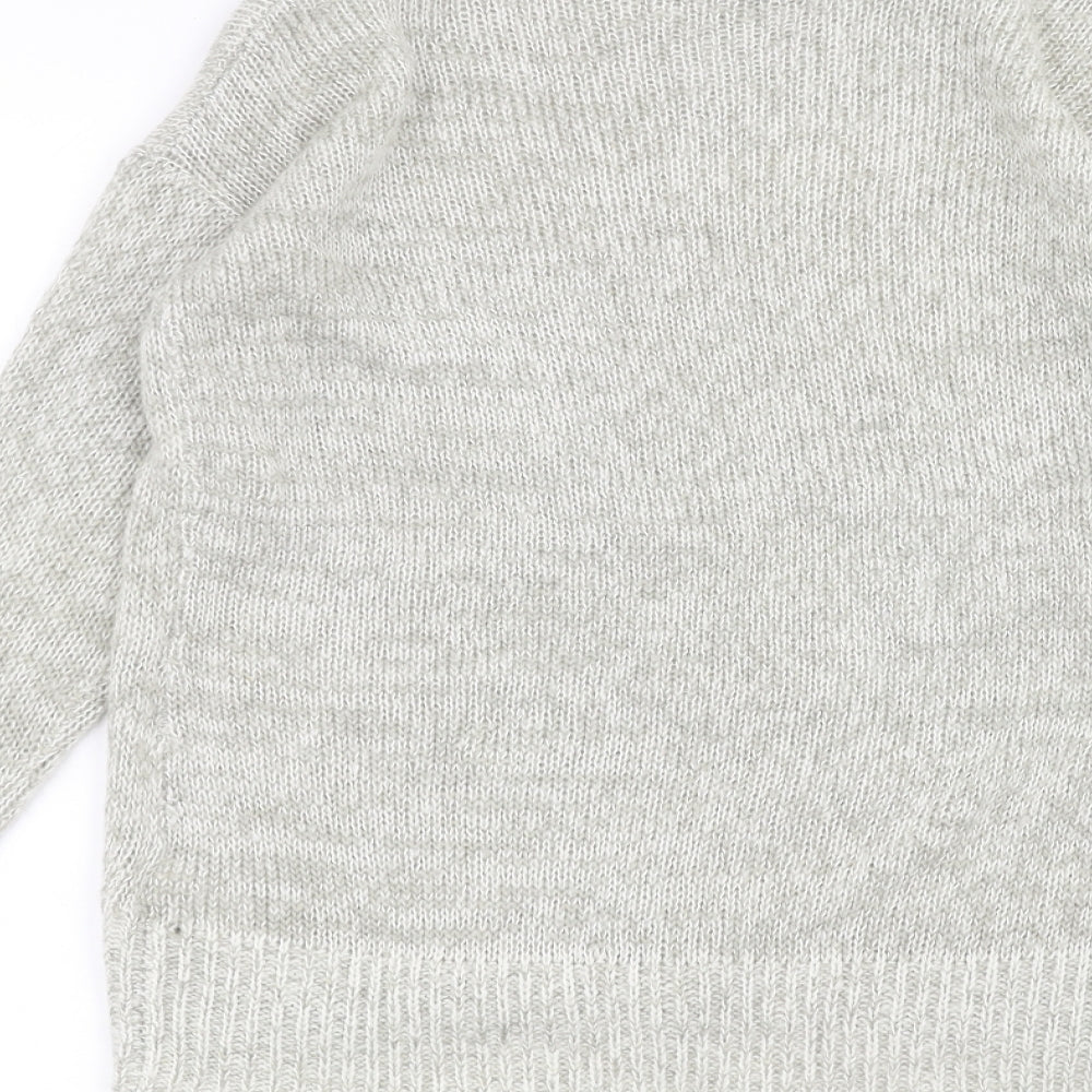 New Look Womens White Pullover Jumper Size S