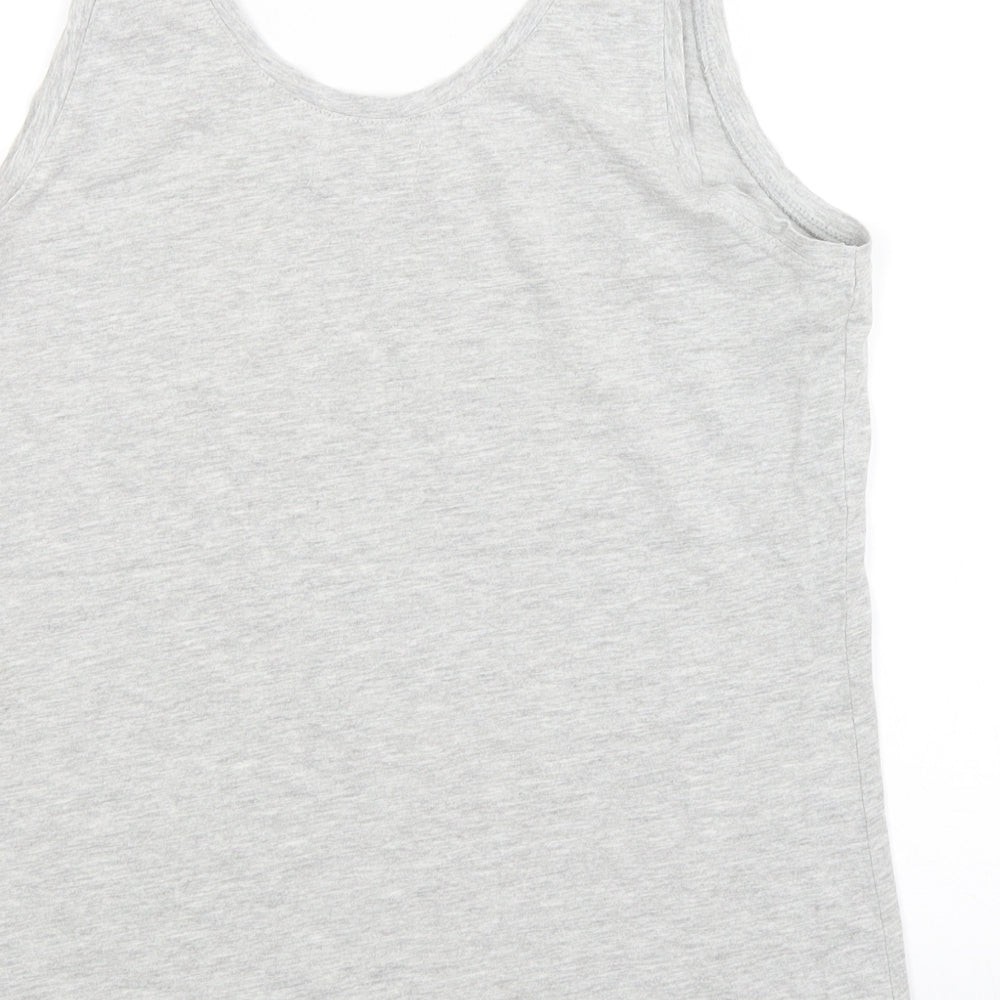 Preworn Womens Grey Basic Tank Size 12