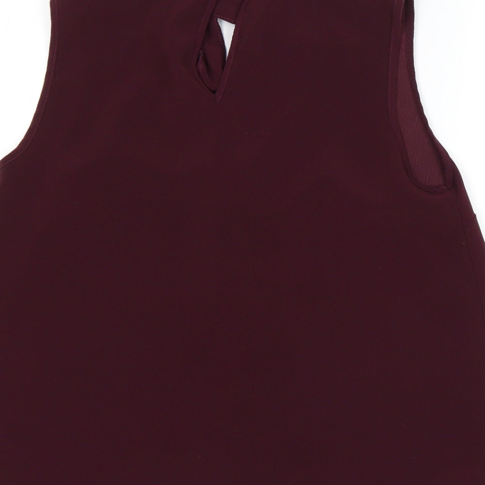 F&F Womens Purple Basic Blouse Size 10