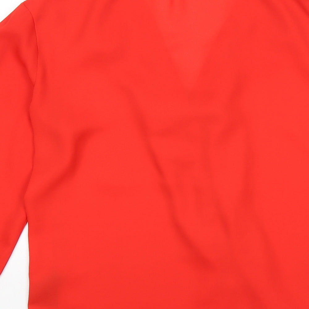 F&F Womens Red Basic Button-Up Size 10