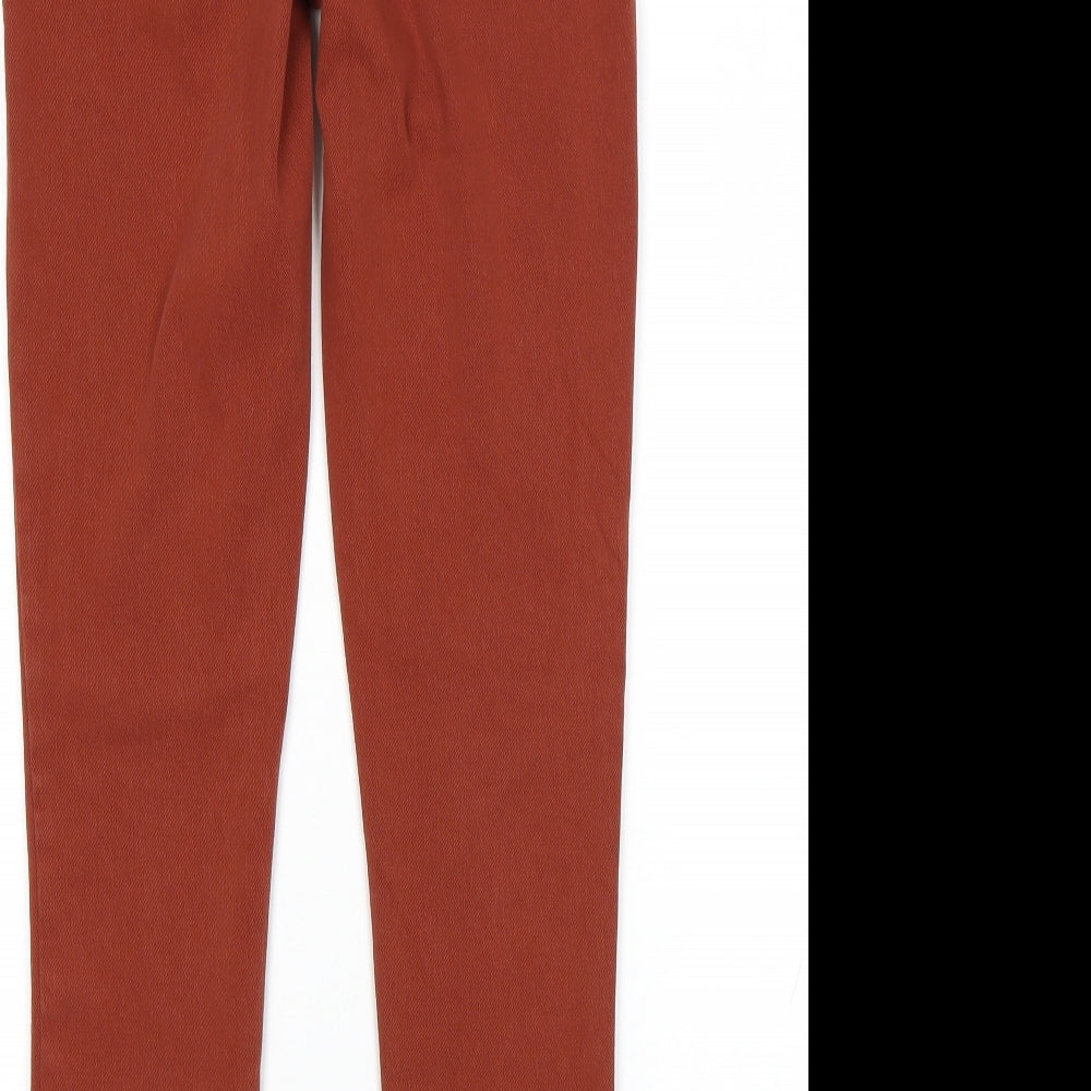 George Womens Orange Jegging Jeans Size 8 L27 in