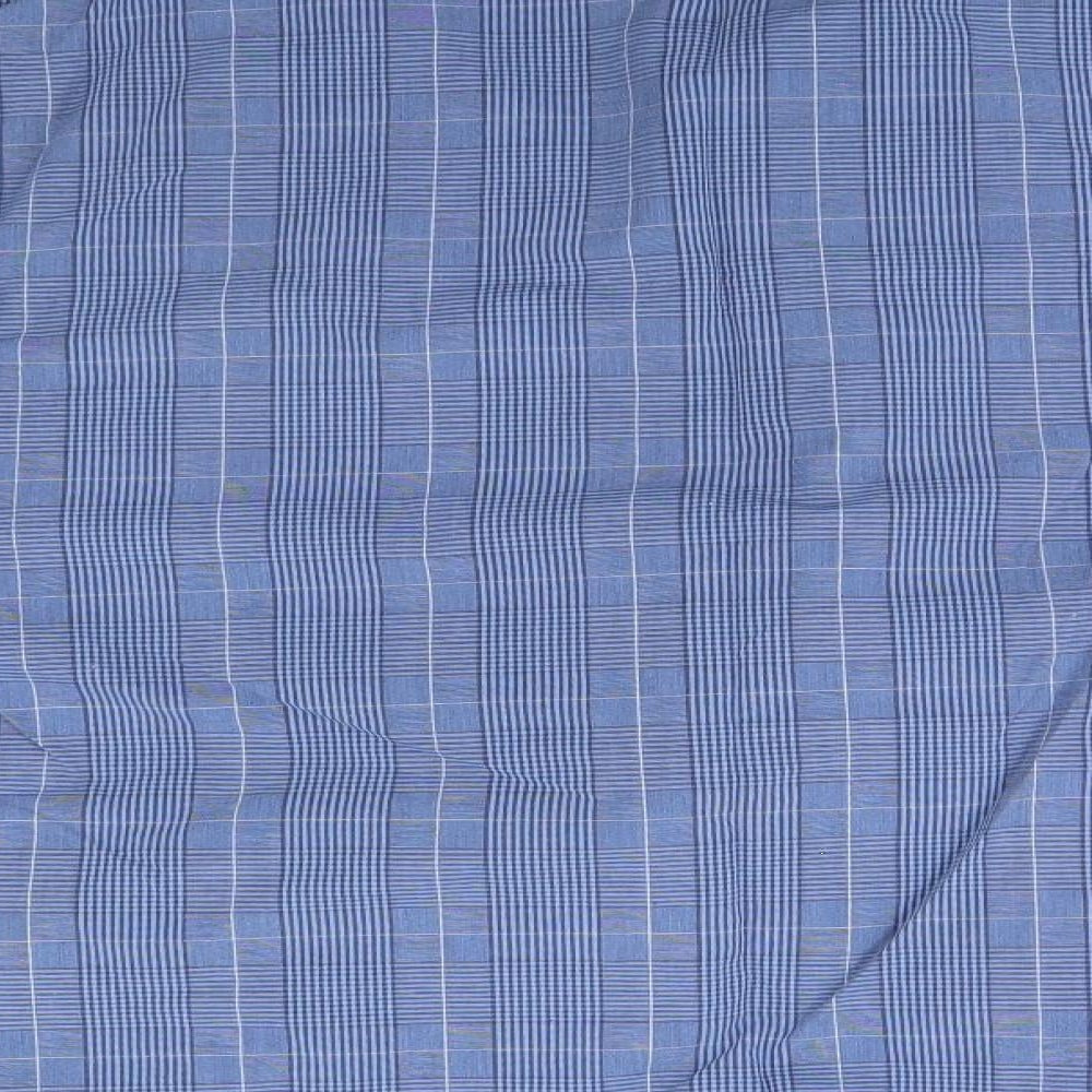 Marks & Spencer Womens Blue Plaid Top Pyjama Top Size L