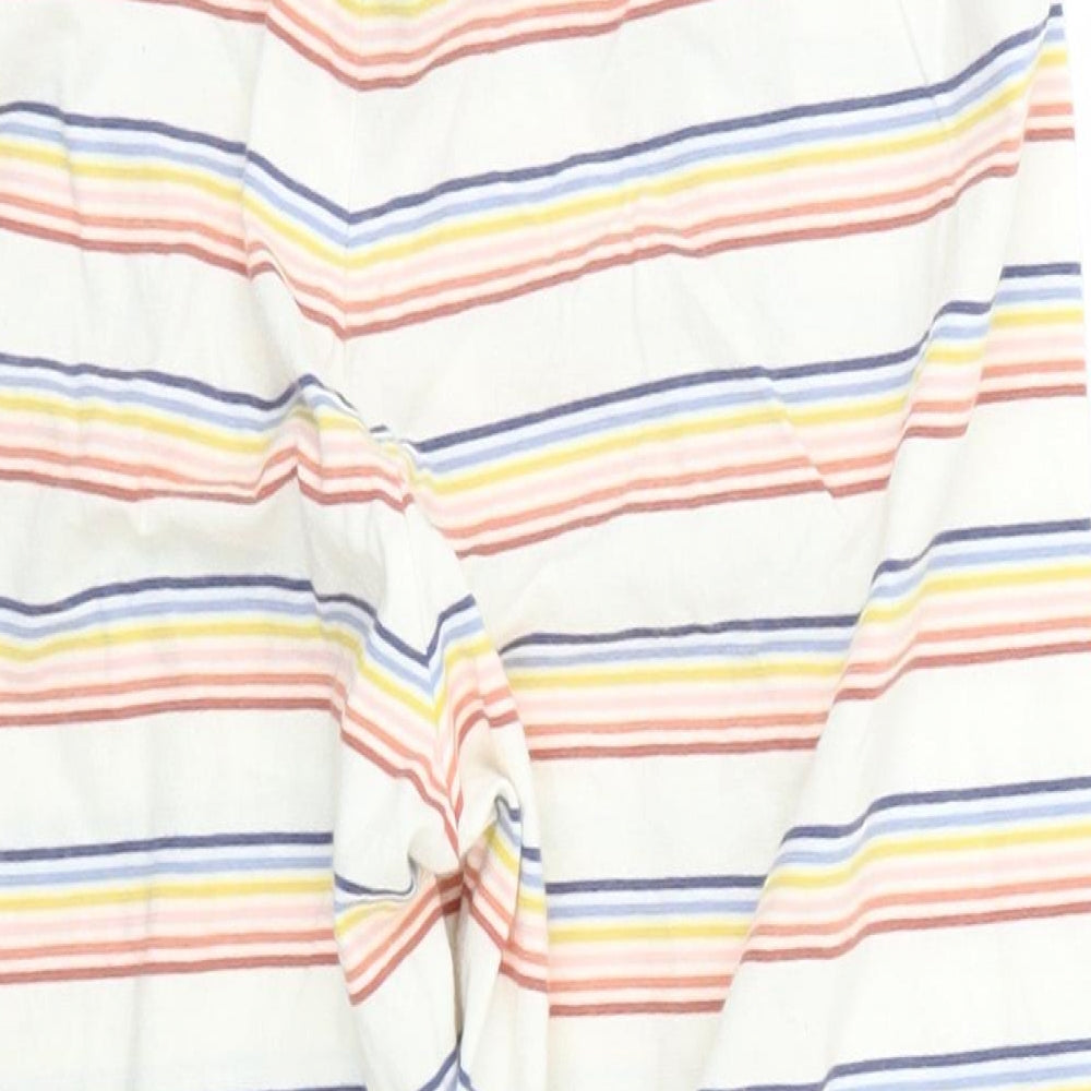 Woody Girls Multicoloured Striped Cropped Trousers Size 12 Years