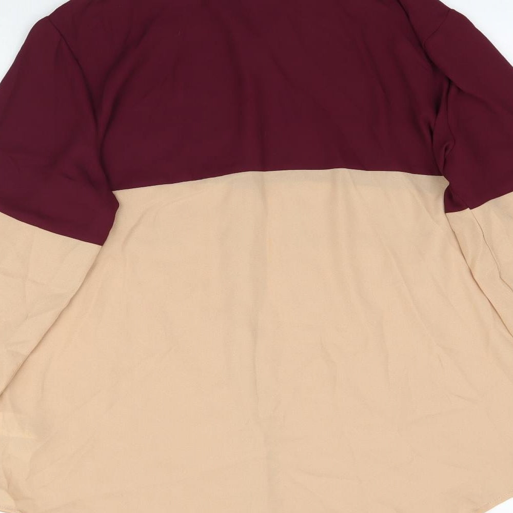 ASOS Womens Multicoloured Basic Button-Up Size 10