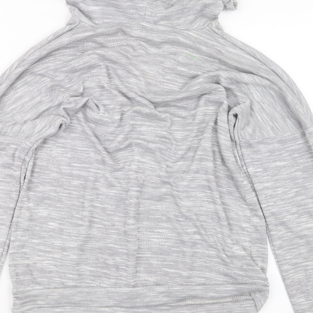 PRETTYLITTLETHING Womens Grey Pullover Hoodie Size 8