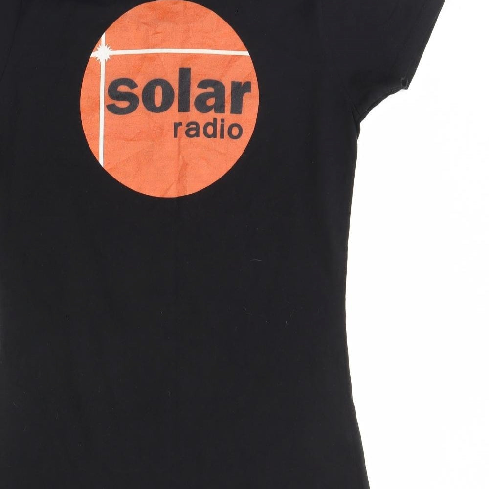 Spreadshirt Womens Black Basic T-Shirt Size S