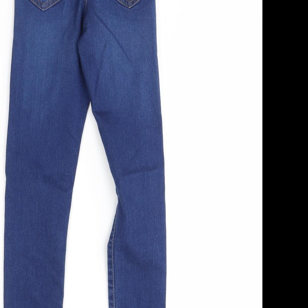 Miss Selfridge Womens Blue Denim Skinny Jeans Size 4 L28 in