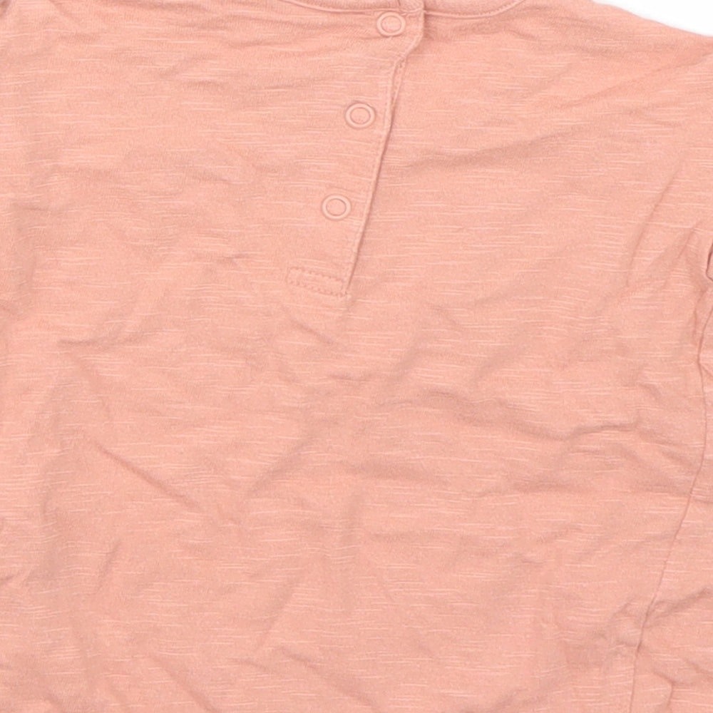 George Girls Pink Basic T-Shirt Size 6-9 Months