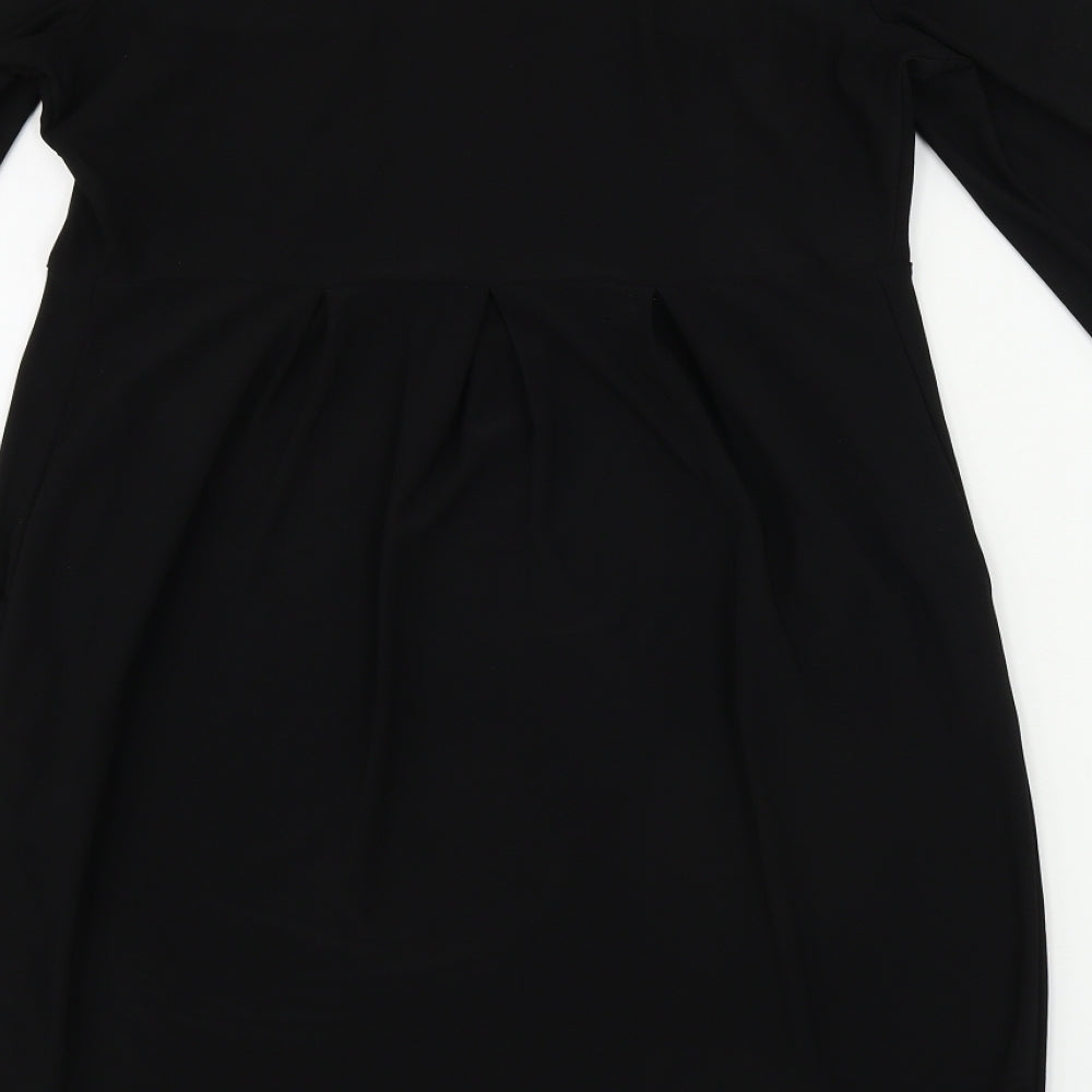 Preworn Womens Black A-Line Size 10