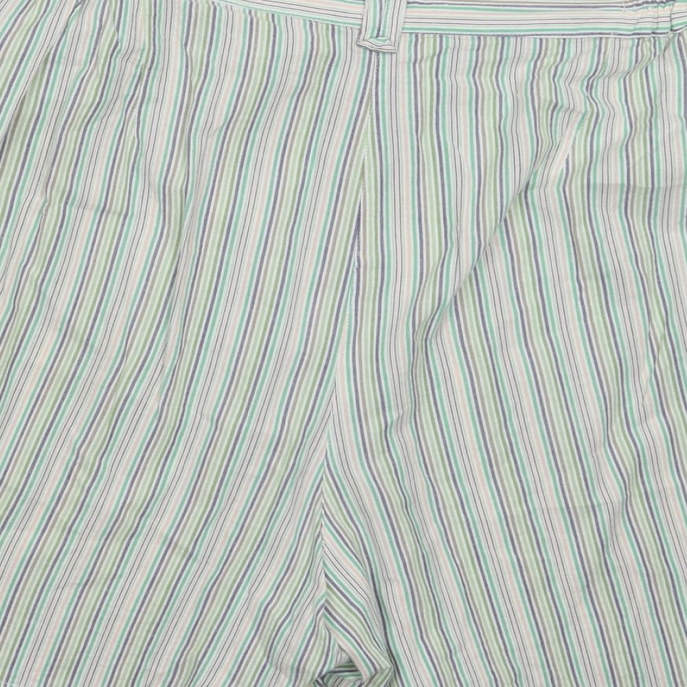 Bonmarché Mens Multicoloured Striped Bermuda Shorts Size L