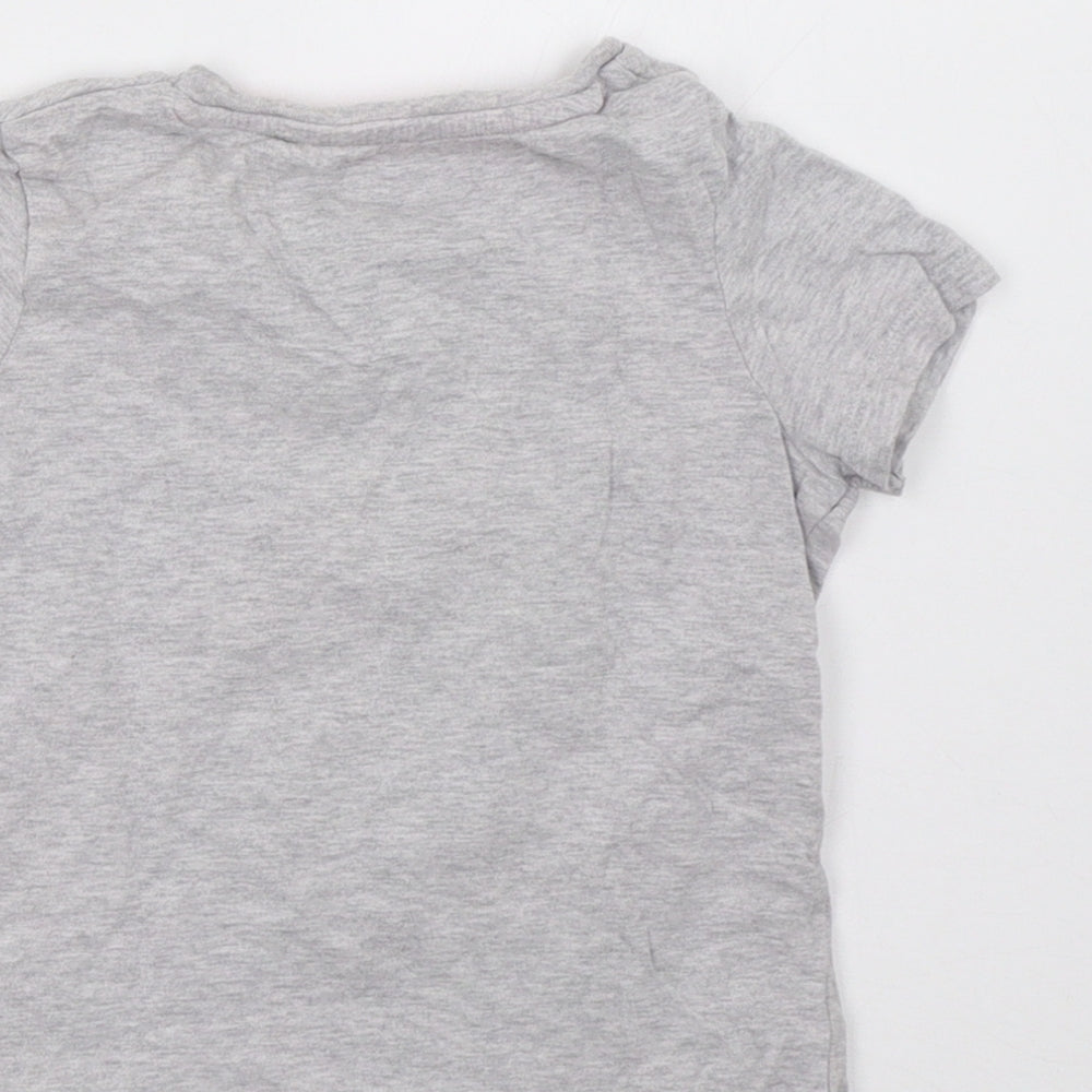 Marks and Spencer Girls Grey Basic T-Shirt Size 5 Years