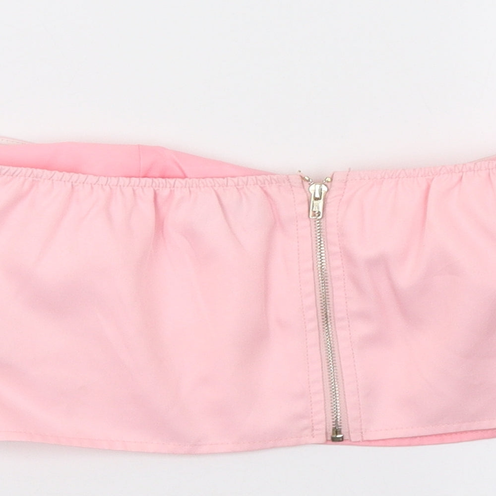 In the Style Womens Pink Wrap Tank Size 10