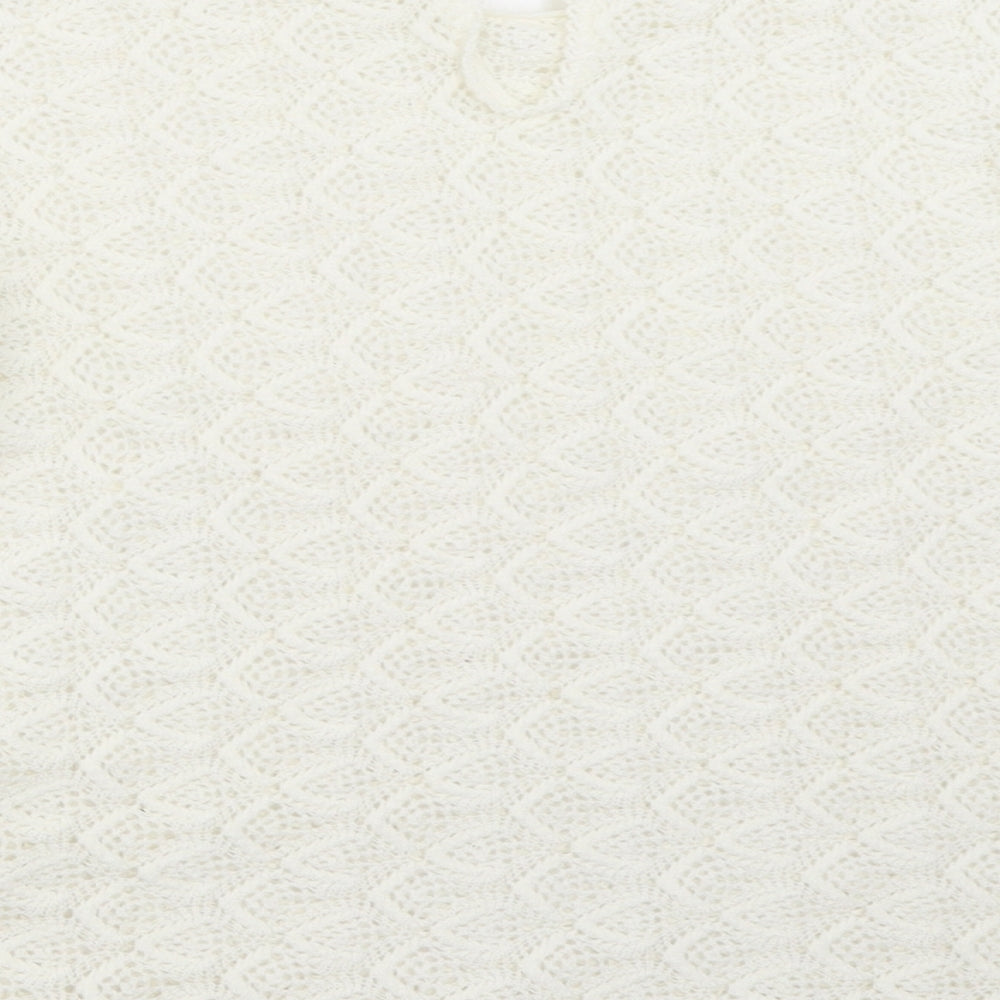 Brettles Womens Ivory Basic Blouse Size 36