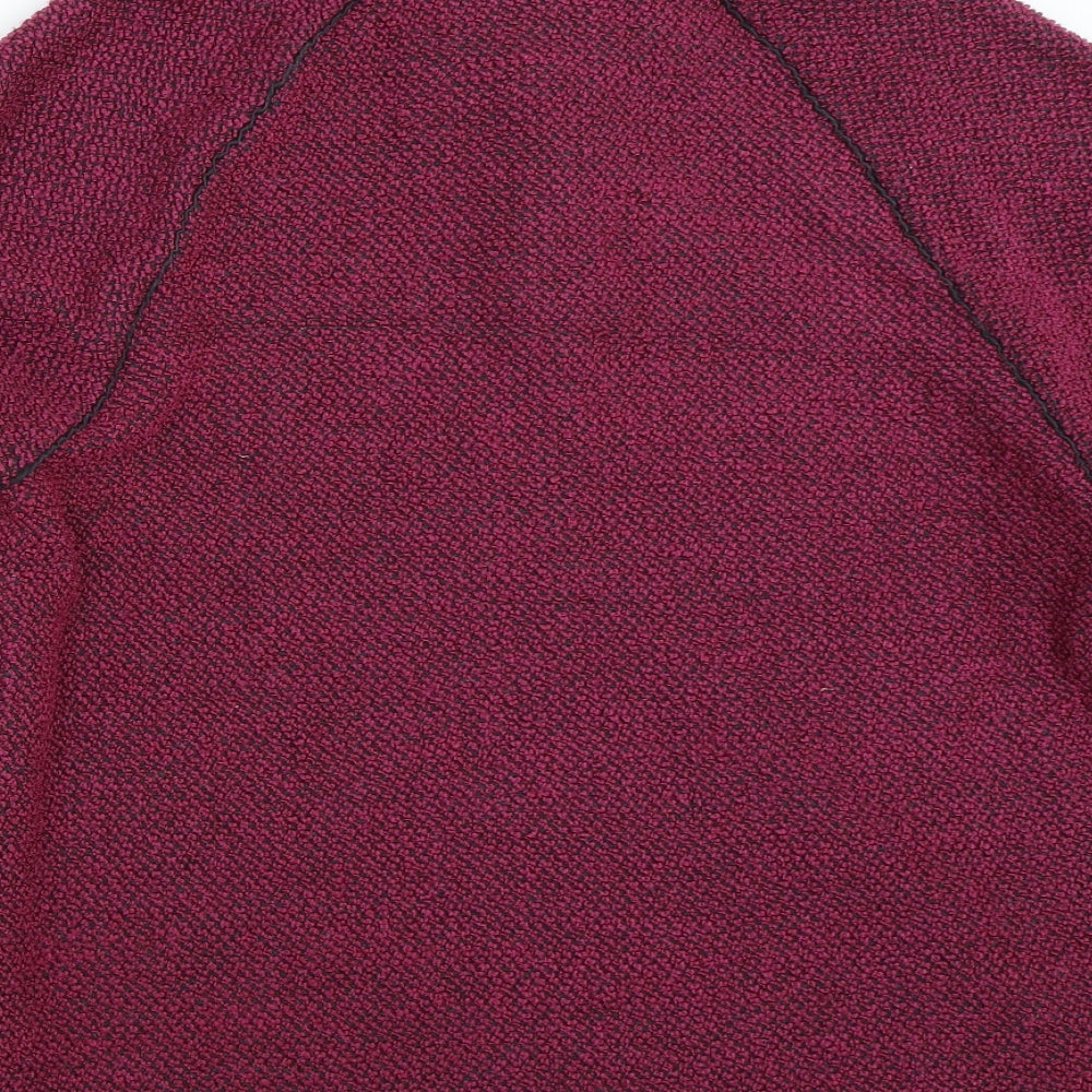 Cotton Traders Womens Pink Henley Sweatshirt Size M