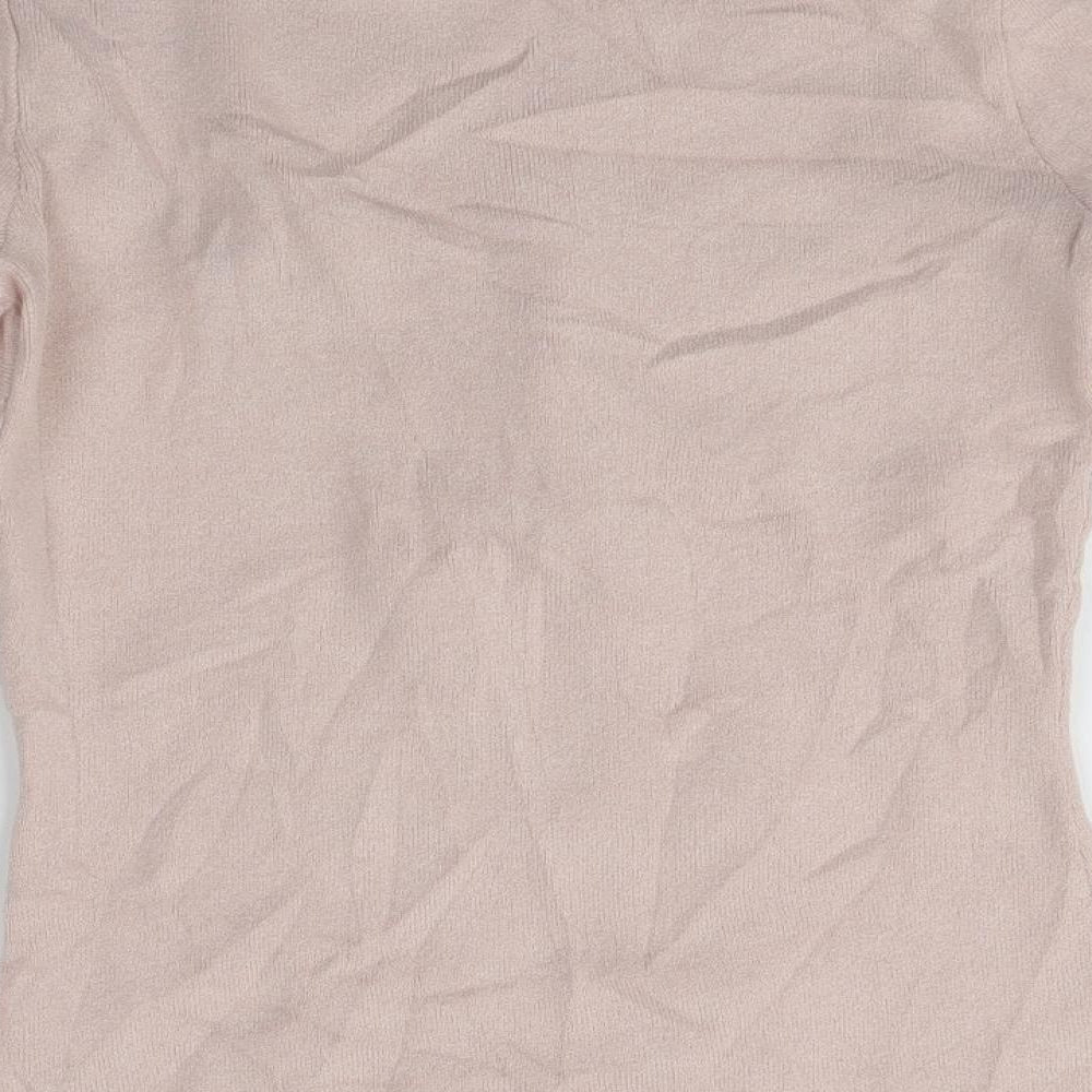 Julien Macdonald Womens Pink Pullover Jumper Size 8