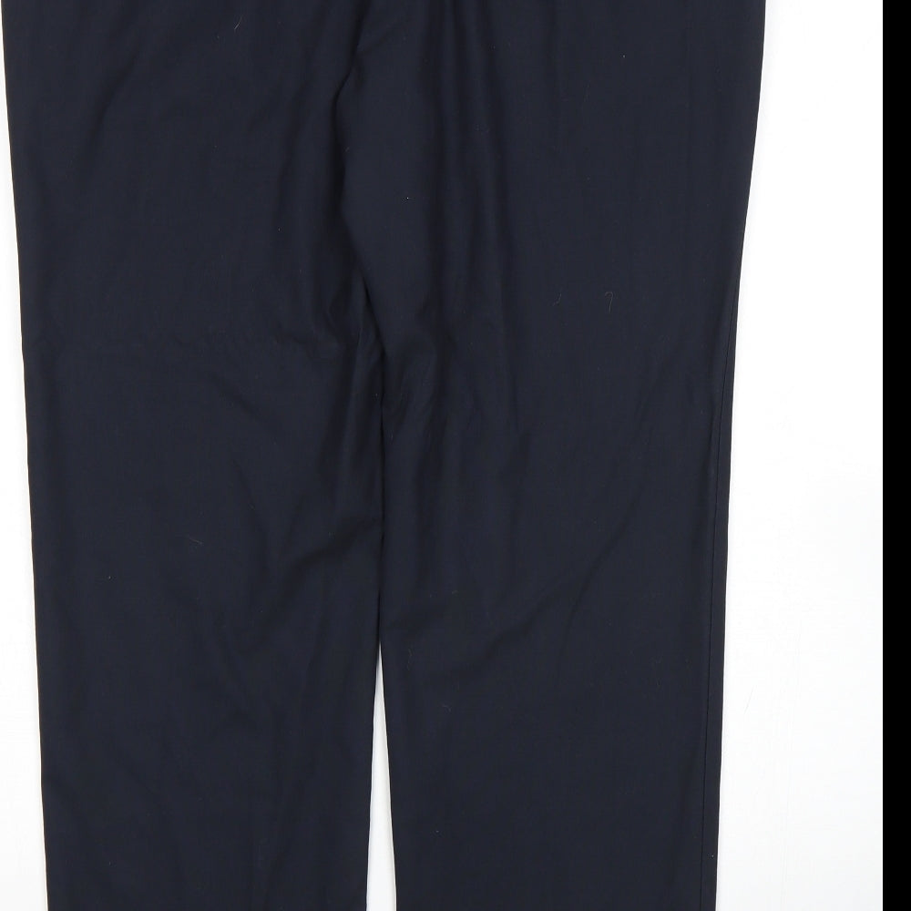 Marks & Spencer Womens Blue Trousers Size 42 L31 in