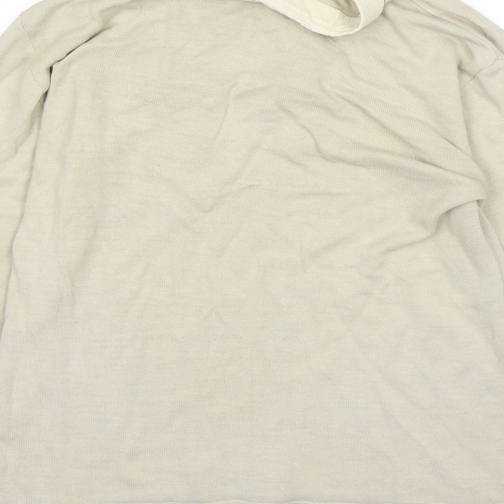 Tony Cooper Womens Beige Basic Polo Size L