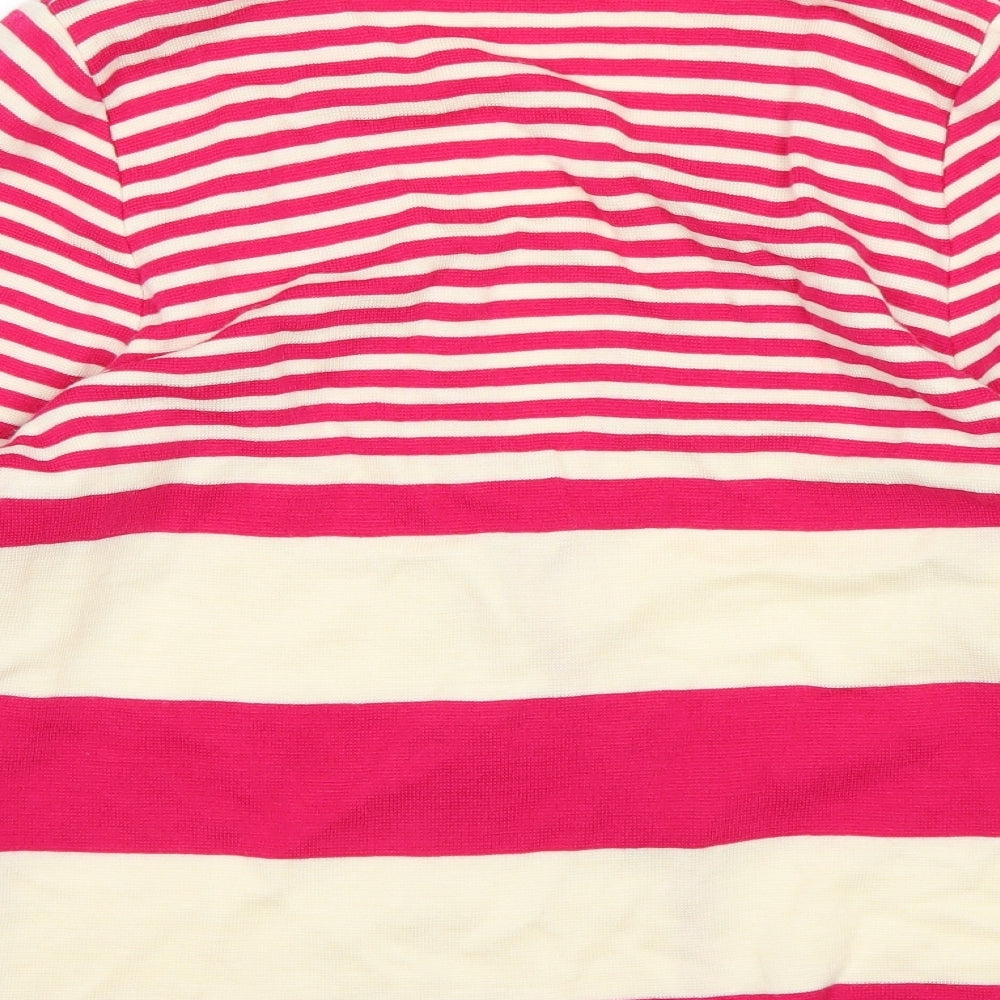 LUCIA Womens Multicoloured Striped Cardigan Jumper Size 12