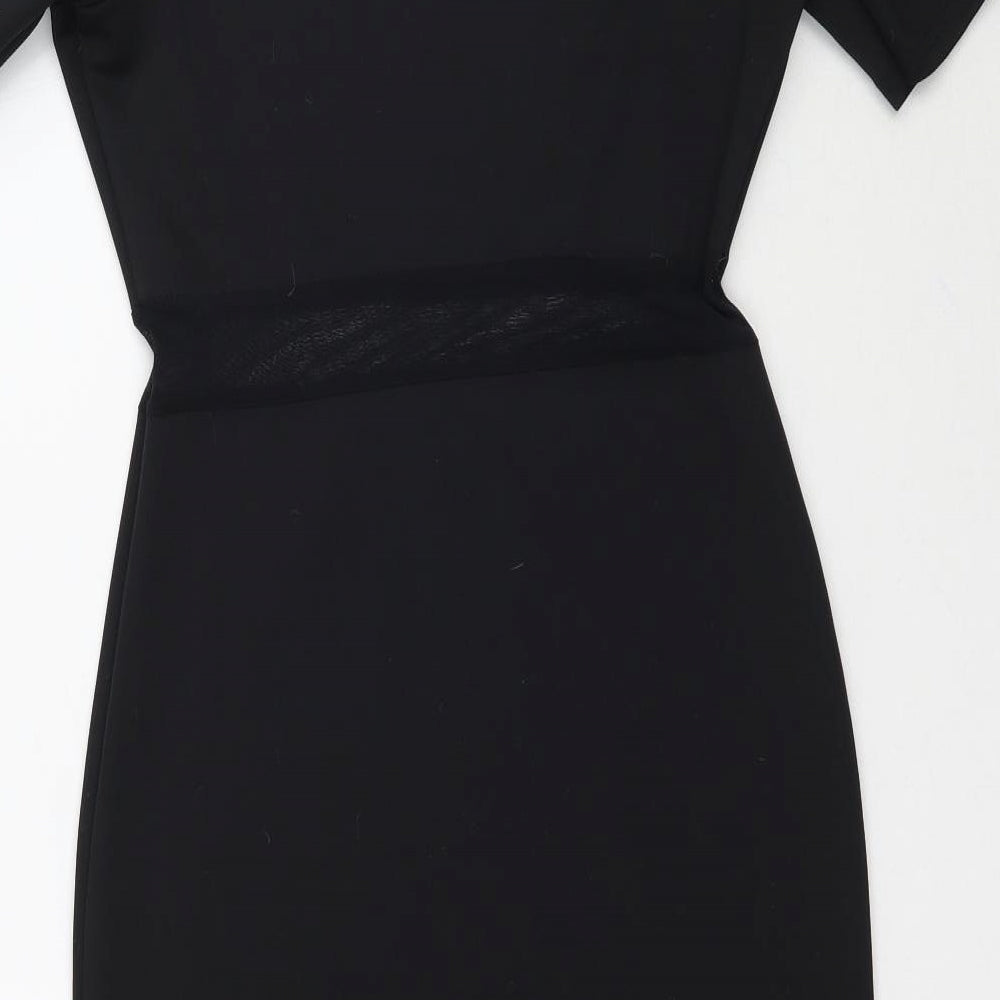 Missguided Womens Black Pencil Dress Size 10
