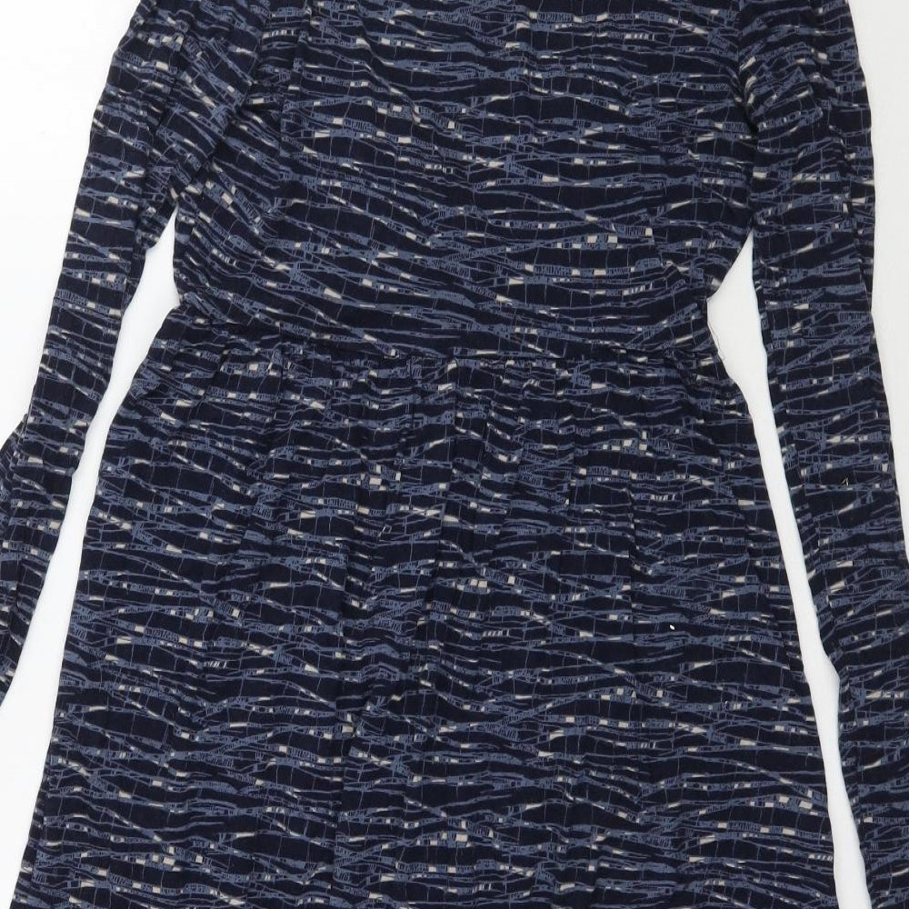 H&M Womens Blue Wrap Dress Size S