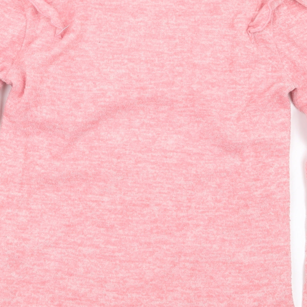Matalan Girls Pink Pullover Jumper Size 9 Years