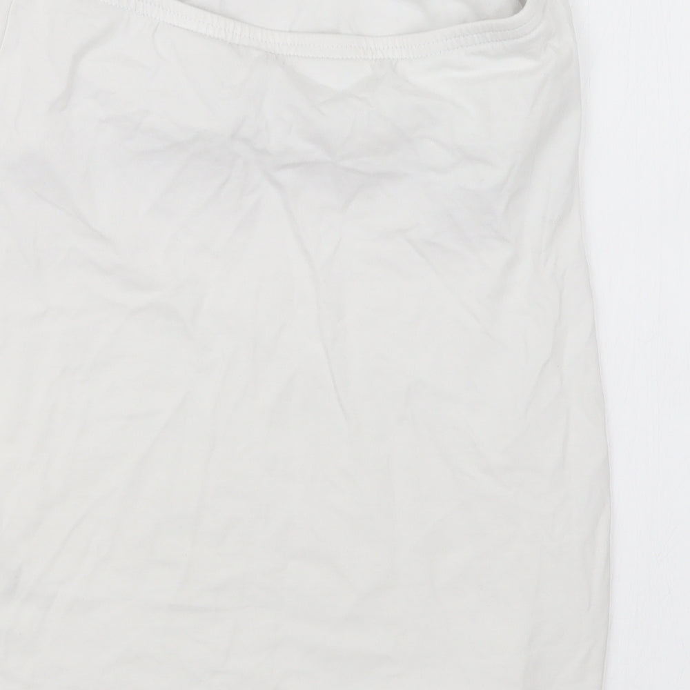 New Look Womens White Basic T-Shirt Size M
