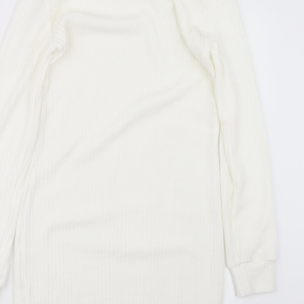 Preworn Womens White Pullover Jumper Size M - Long