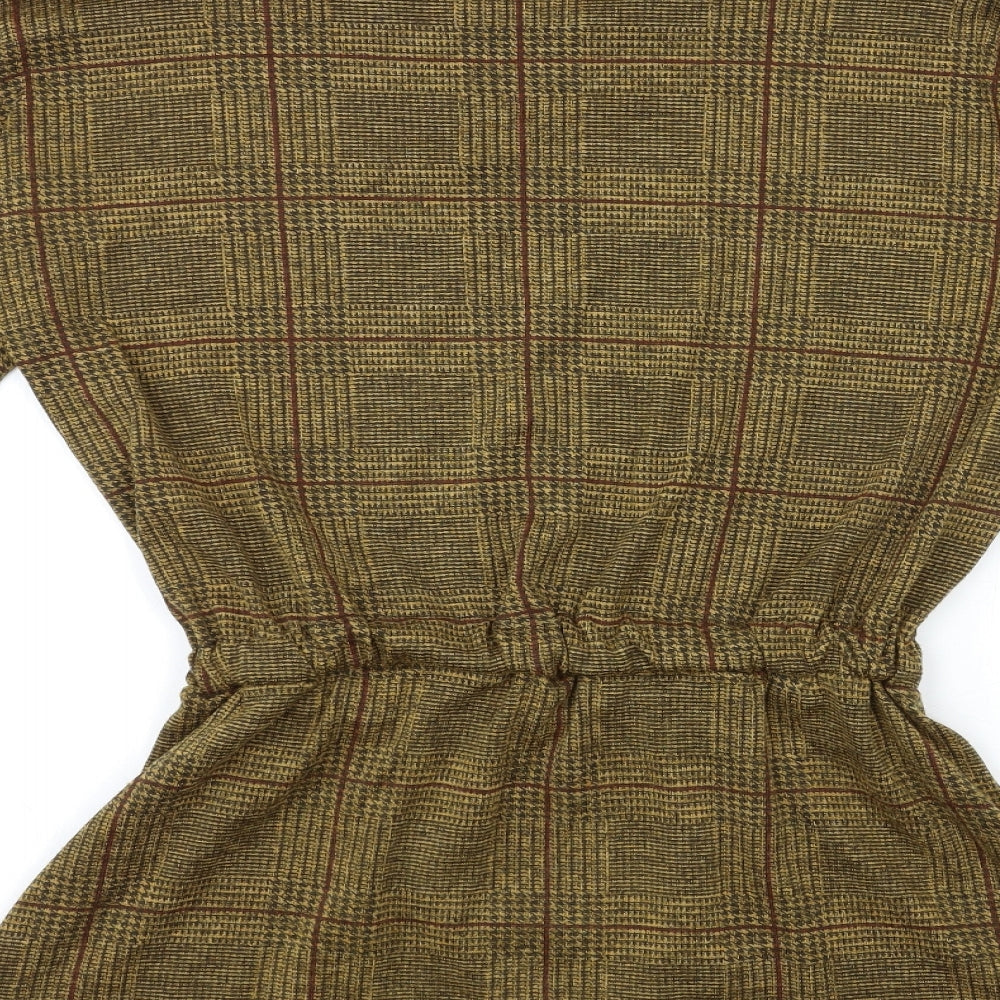 Preworn Womens Brown Check Pullover Sweatshirt Size S