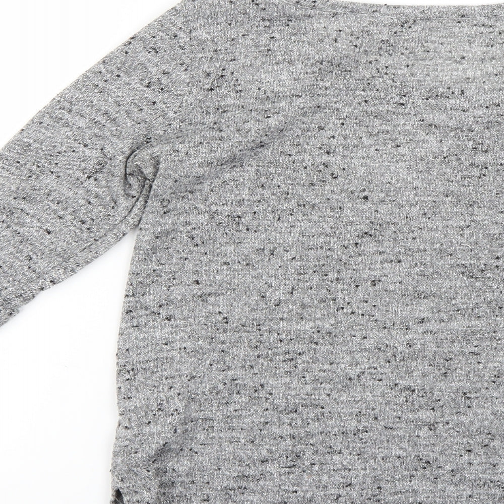 New Look Womens Grey Pullover Jumper Size 8
