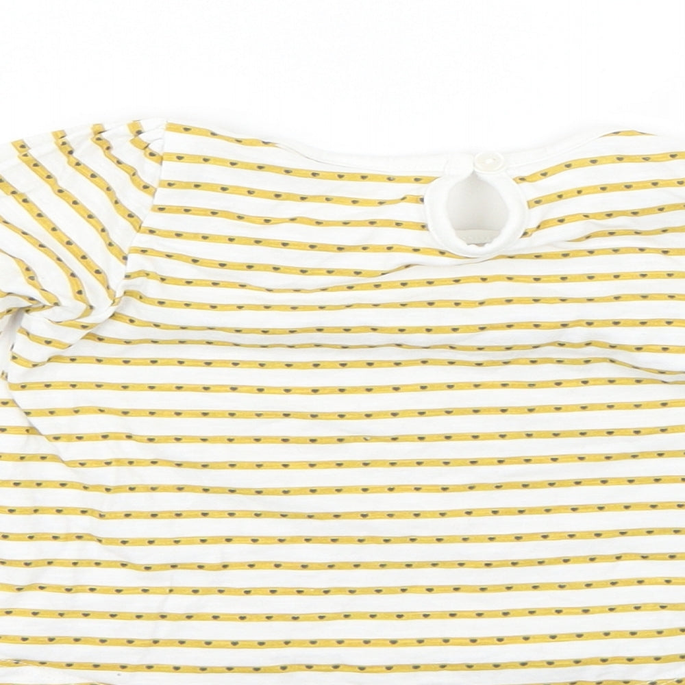 Matalan Baby Yellow Geometric Basic T-Shirt Size 12-18 Months