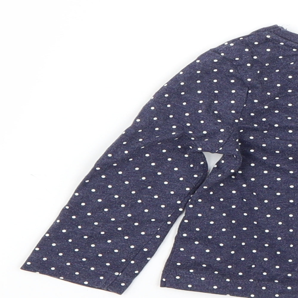 George Baby Blue Polka Dot Basic T-Shirt Size 12-18 Months